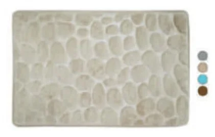 TAPPETO ANTISCIVOLO BAGNO CIOTTOLI 40X60 CM