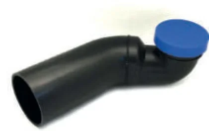 CURVA WC ORIZZONTALE CON OR E TAPPO