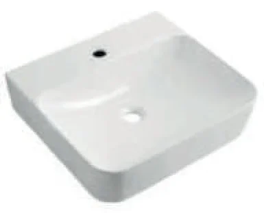 LAVABO A PARETE RETTANGOLARE CON FORO RUBINETTO