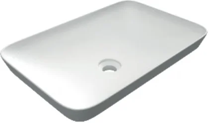 LAVABO AD INCASSO RETTANGOLARE SENZA FORO VARIANT 55 X 36 CM
