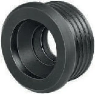 MORSETTO IN GOMMA NERA PER CURVE TECNICHE D. 50