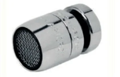 AERATORE IN OTTONE CROMATO FF.C/SNODO