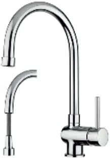 MISCELATORE LAVELLO CON DOCCIA ESTRAIBILE STICK