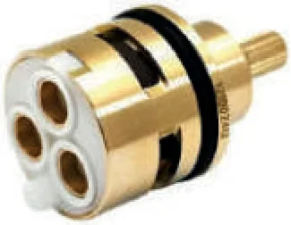 CARTUCCIA DEVIATORE OTTONE 3 VIE PER MISCELATORE INCASSO