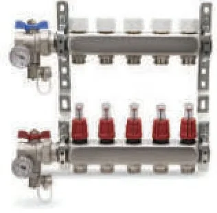COLLETTORE DI DISTRIBUZIONE IN ACCIAIO INOX COMPLETO ATON
