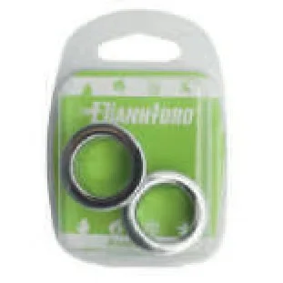 2 PZ GHIERE DI RICAMBIO PER TROPPO PIENO IN ABS CROMO BLISTER