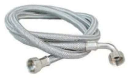 TUBO CARICO LAVATRICE INOX CON CURVA