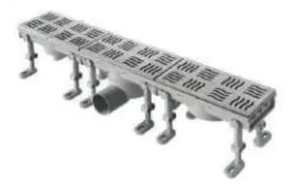 CANALE SIFONATO CON GRIGLIA INOX 1 CHIUSINO