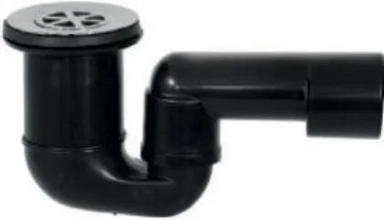 PILETTA DOCCIA CON SIFONE SNODATO PEHD