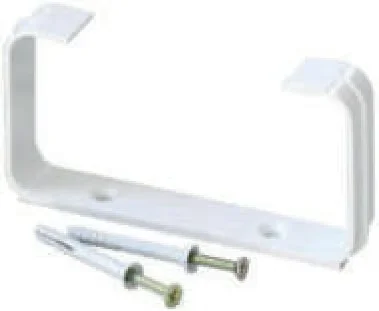 2 PZ STAFFE FERMATUBO RETTANGOLARE CON VITI E TASSELLI