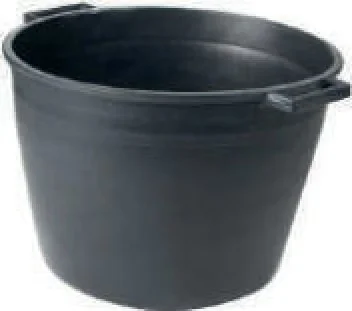 CASSA MACERIE TONDA IN PP NERO LT.40