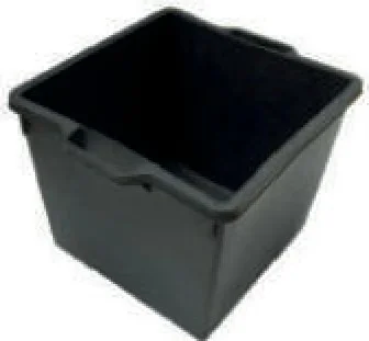 CASSA MACERIE QUADRATA IN PP NERO LT.40