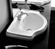 Retrò Lavabo incasso 62x46 monoforo (tre fori a richiesta)