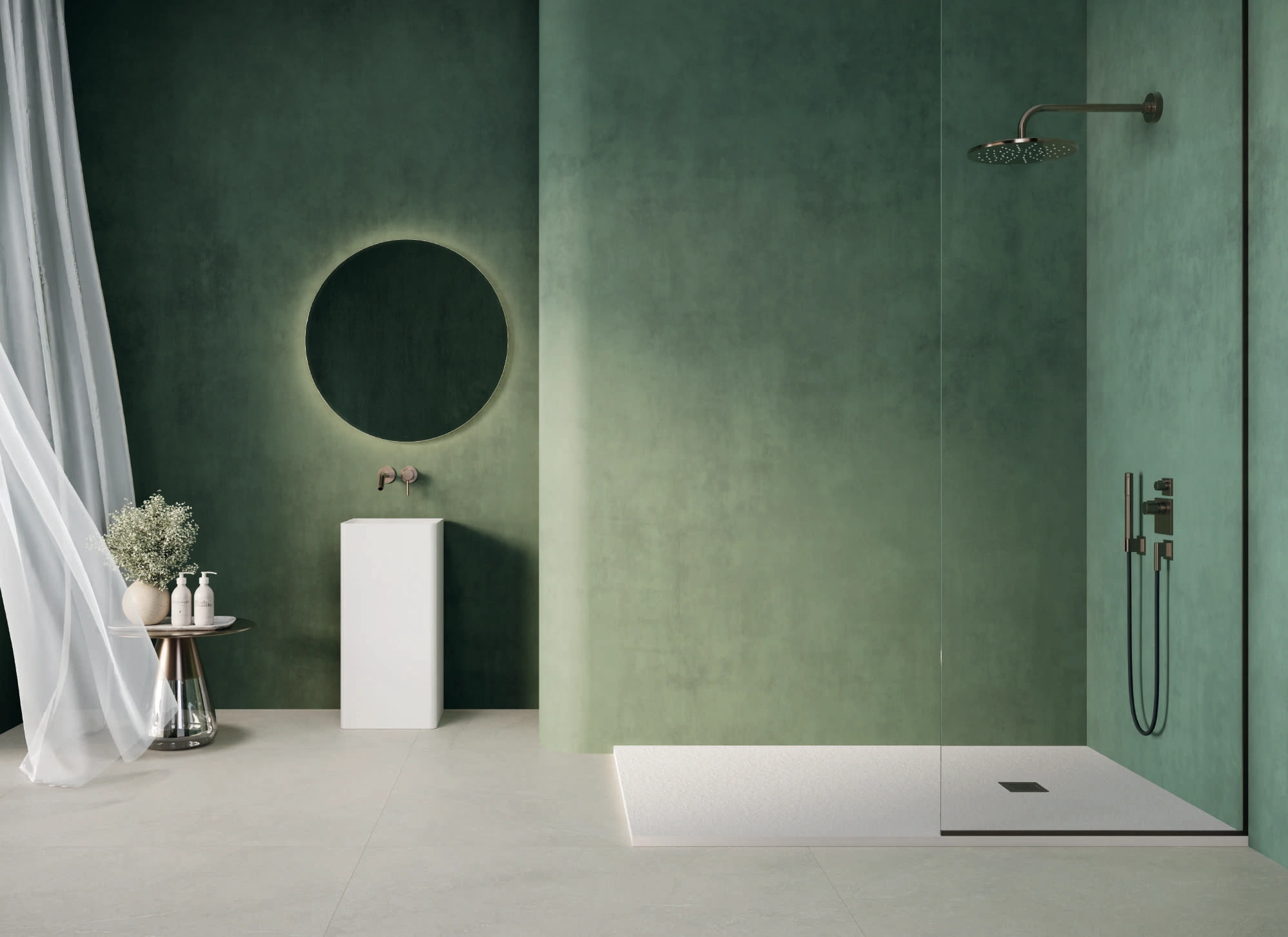 Piatto doccia Smart Slate Moka 80x120 cm