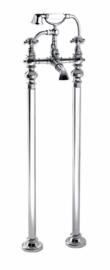 Adams Gruppo per vasca con deviatore, supporto doccia integrato, flessibile 1,5m e doccetta — 521011