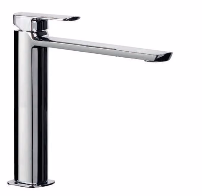 MIS Miscelatore monocomando alto per lavabo con scarico Click-Clack da 1” 1/4 e tappo a copertura totale — 563077