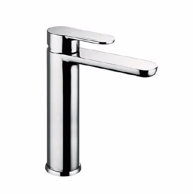 Bella Miscelatore monocomando alto per lavabo con scarico Click-Clack da 1” 1/4 e tappo a copertura totale — 973077