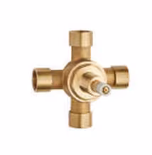 Corpo da incasso per deviatore termostatico a 3 uscite, attacchi 3/4”, senza parti esterne — 992714