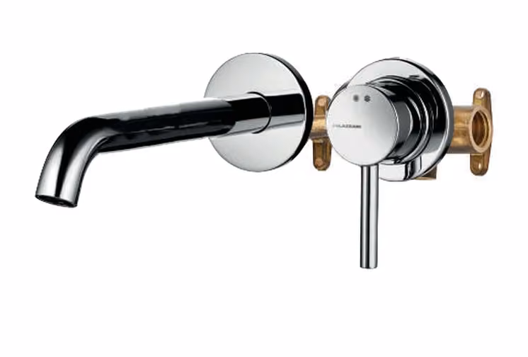 Midi Miscelatore monocomando da incasso completo per lavabo con bocca prolungata — 995720+123289