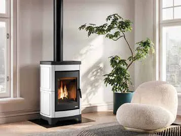 Charlotte ceramica · corpo stufa senza rivestimento